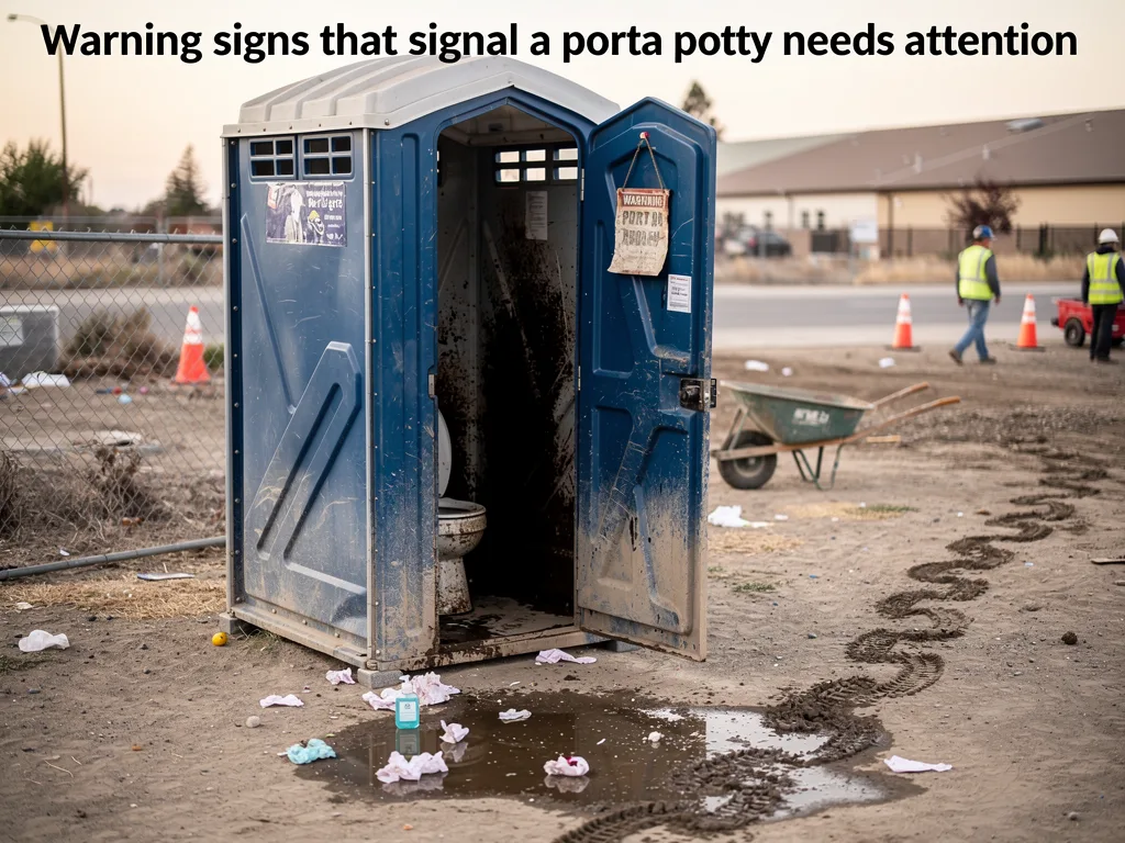 Warning signs that signal a porta potty needs attention